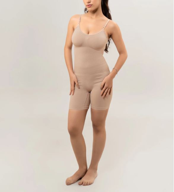 Essentials Black Mid Thigh Bodysuit